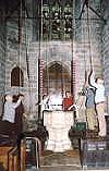 Ringing for early communion.