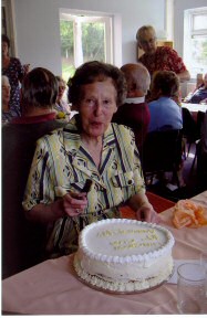 Pam Smith celebrates the 10th Anniversary of the Luncheon Club, which she helped to found.